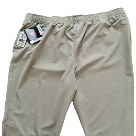 Verite by Barco Pants Woman Tan Celadon Flat Front Arcflex Plus Size 4X NEW - Picture 5 of 12